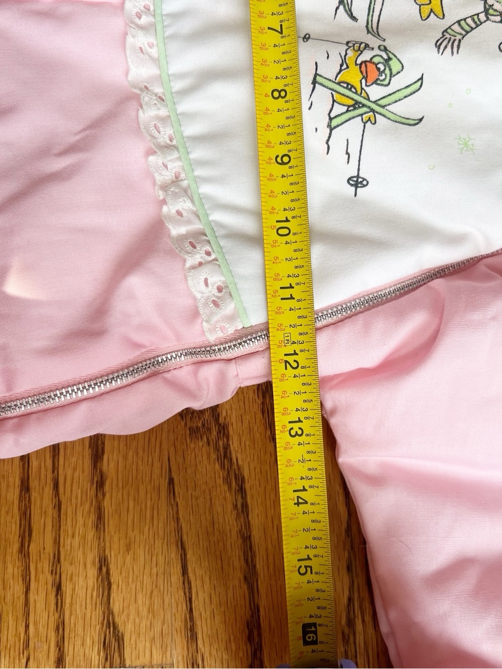 Vintage Sesame Street Big Bird Pink Snowsuit | Size 2 | Union USA Made - Picture 13 of 13